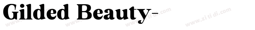 Gilded Beauty字体转换
